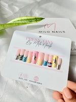 Copacabana Glow - Handmade Press Ons
