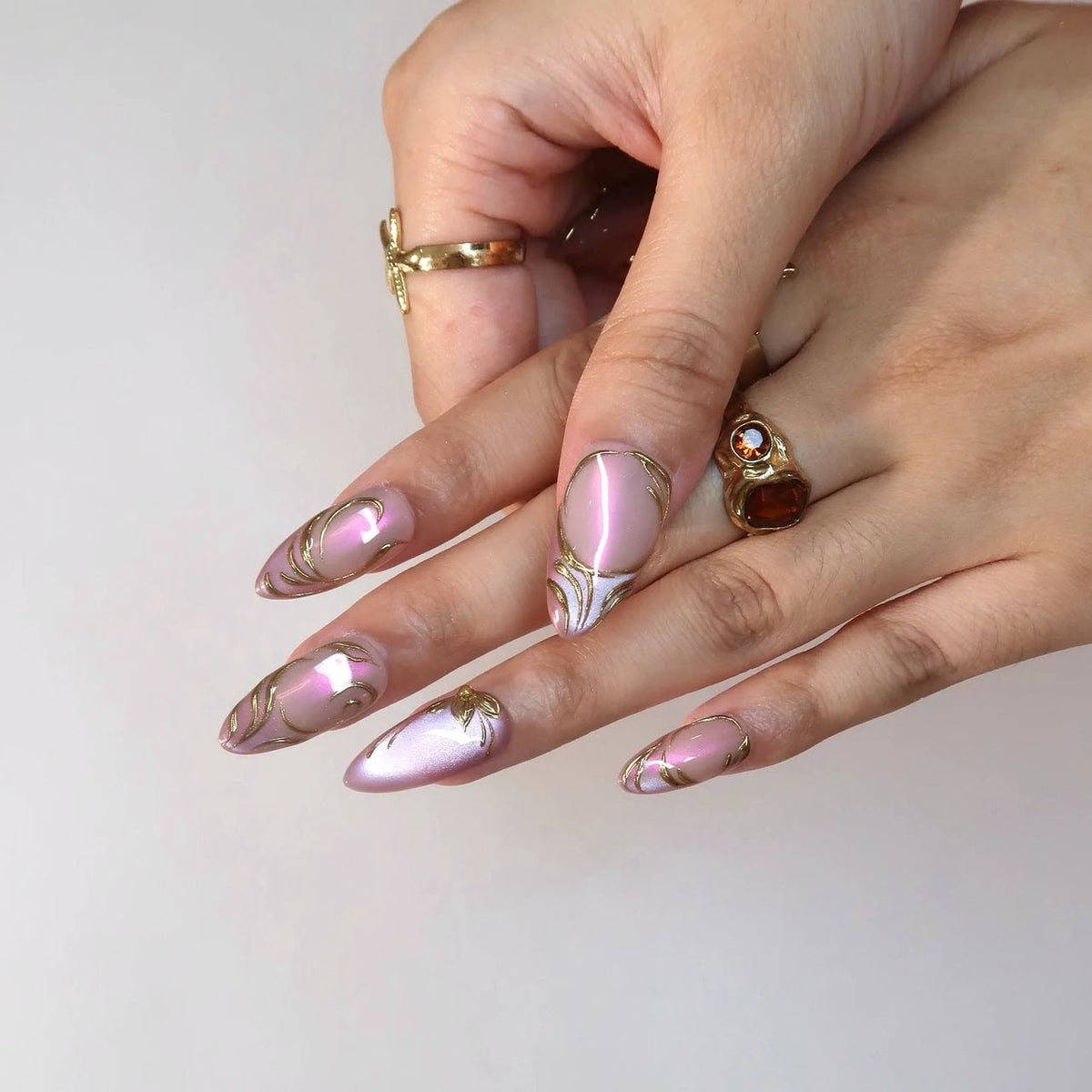 Rose Reverie- Handmade Press Ons