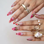 Dahlia Dream- Handmade Press Ons