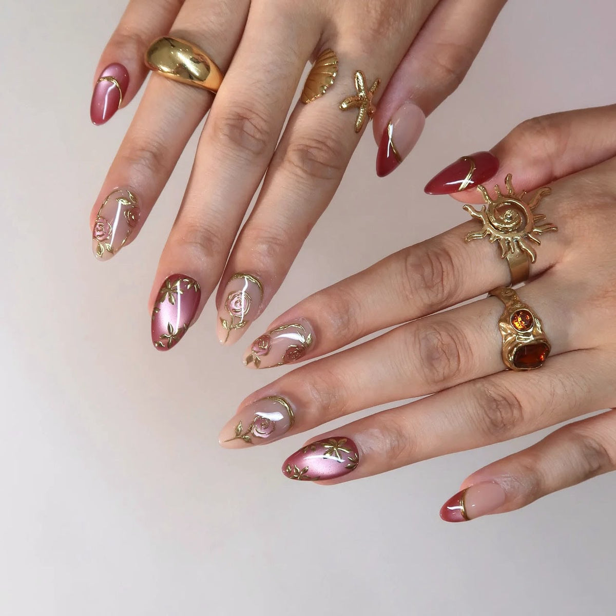 Cherry Blush - Handmade Press Ons