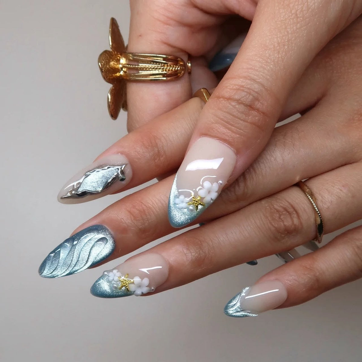 Quartz Gaze-Handmade Press Ons