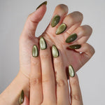 Olive Stare - Handmade Press Ons