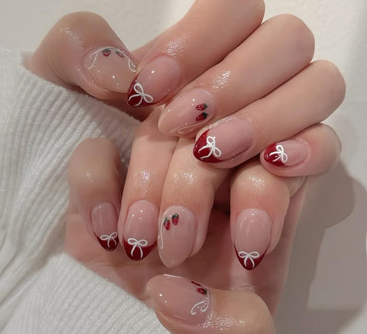 Cherry tips with bows