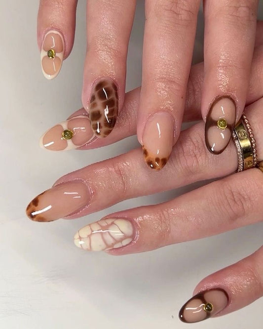 Chetaah print  nails