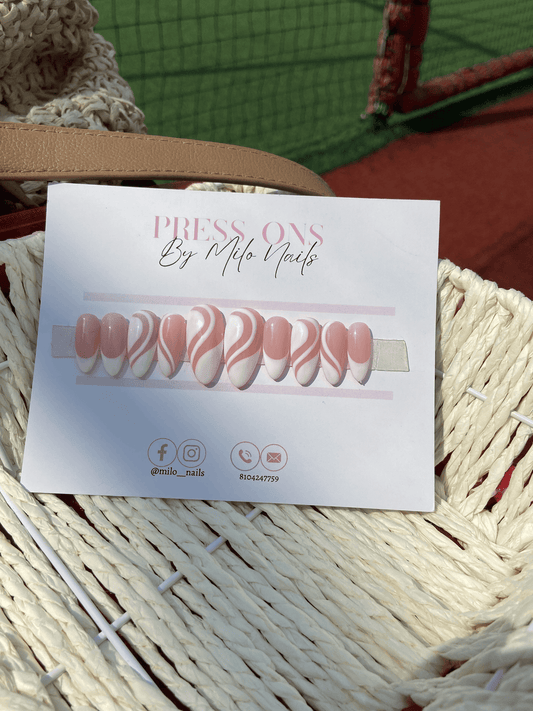 Classic white swirls