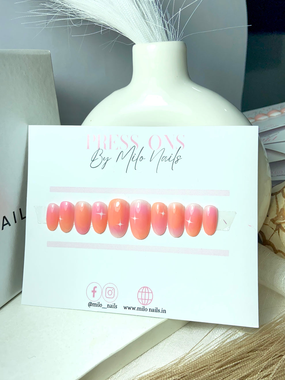 Double shaded aura nails