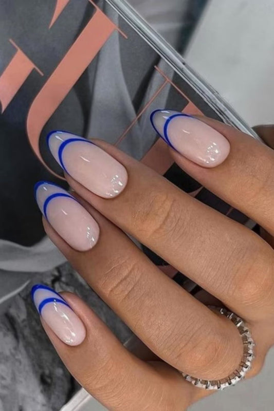 Electric blue double frenchies