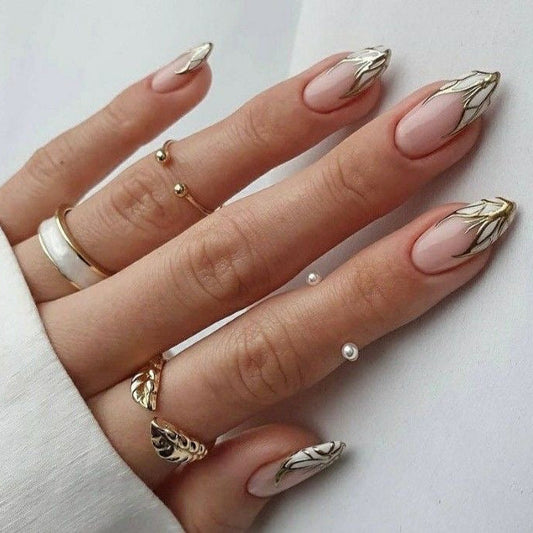 Golden metallic butterfly