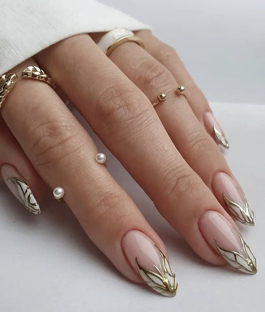 Golden metallic butterfly