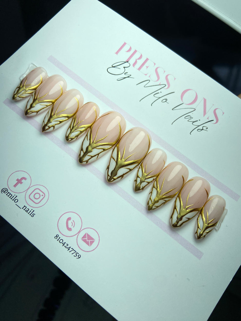 Golden metallic butterfly