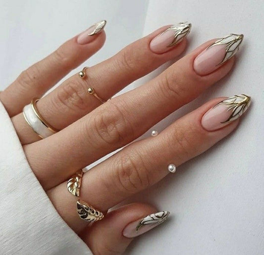 Golden metallic butterfly