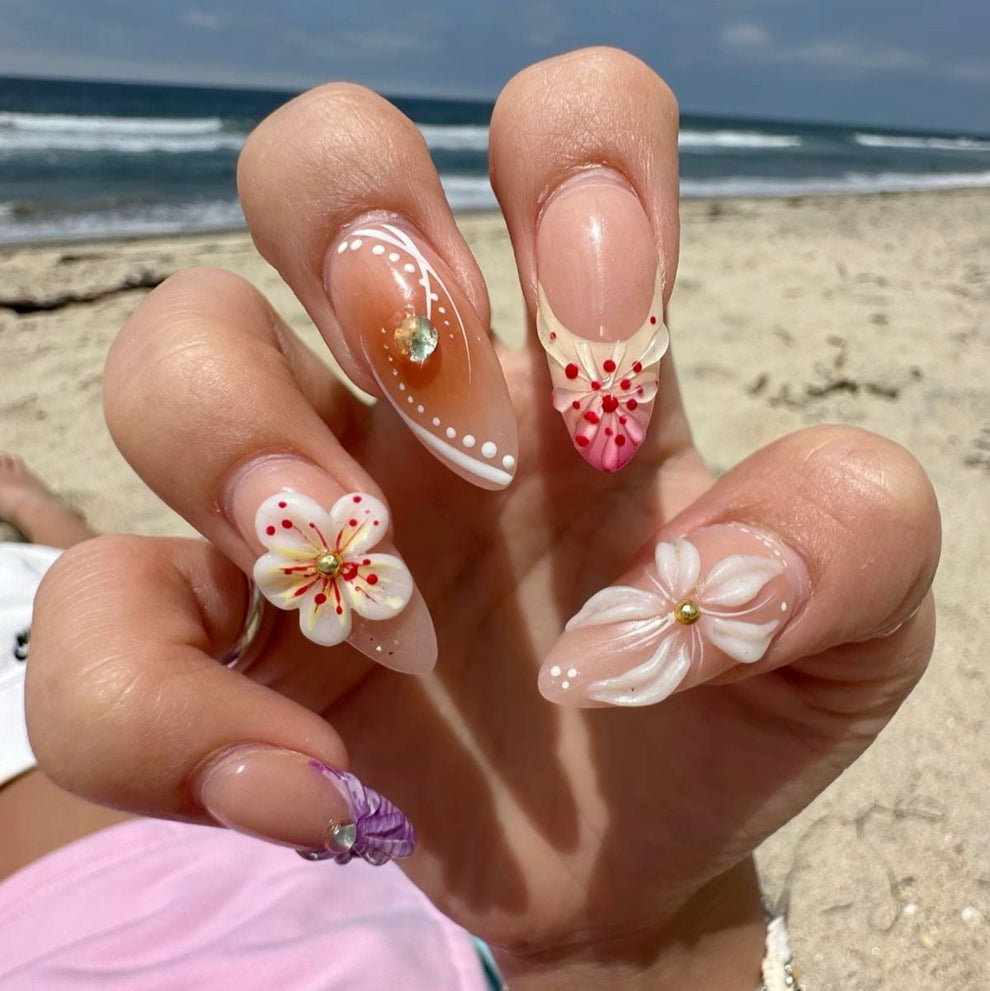 tropical summer nails