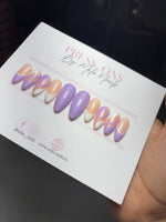 Lavendar and white swirls