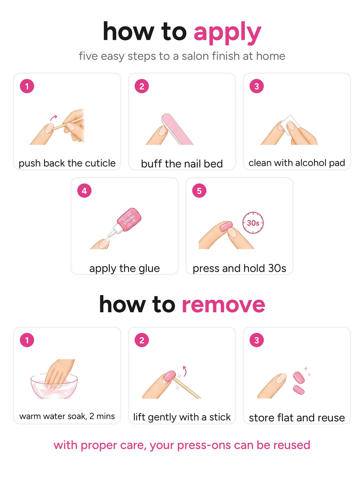 How to apply and remove Milo Nails press-ons in five easy steps