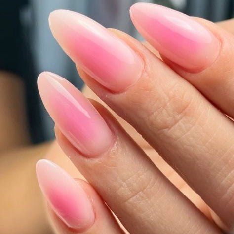 Pink aura nails