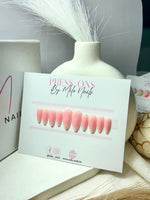 Pink aura nails