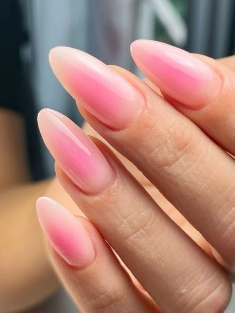 Pink aura nails
