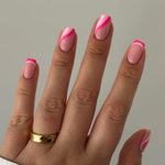 Pink swirls
