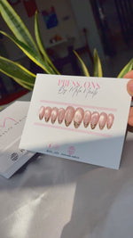 pink magnetic luxe - Handmade Press Ons