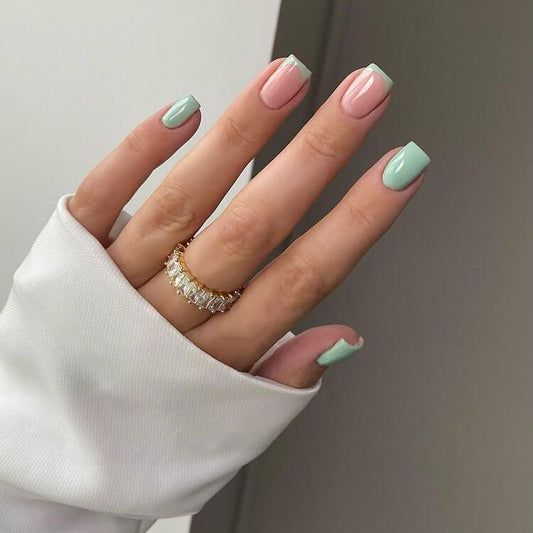 Sage green tips