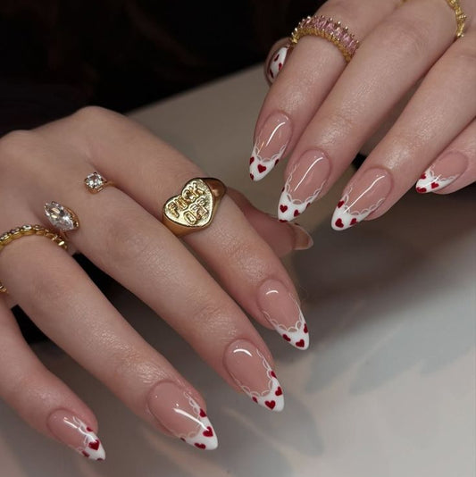 Valentine day nails
