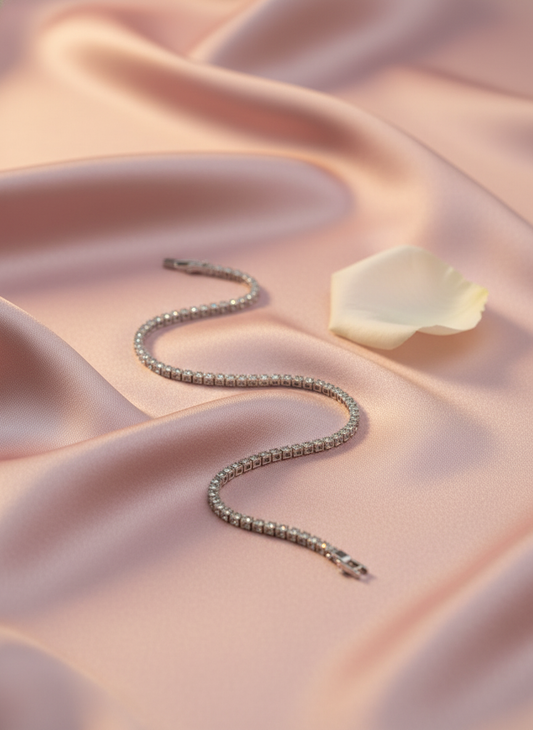 Radiant Sparkle Tennis Bracelet – Premium Zircon Design