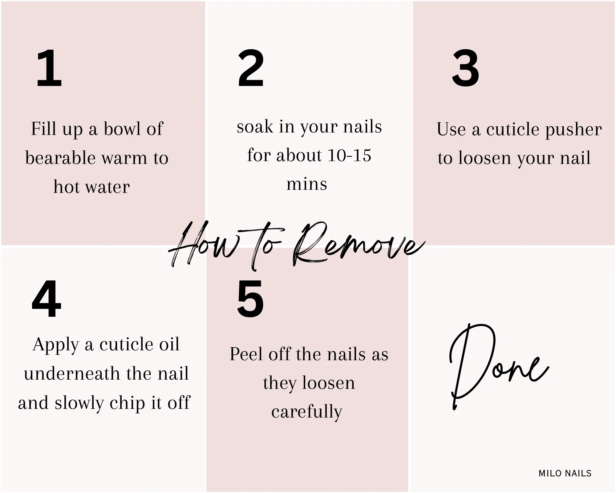 How to Remove press on nails