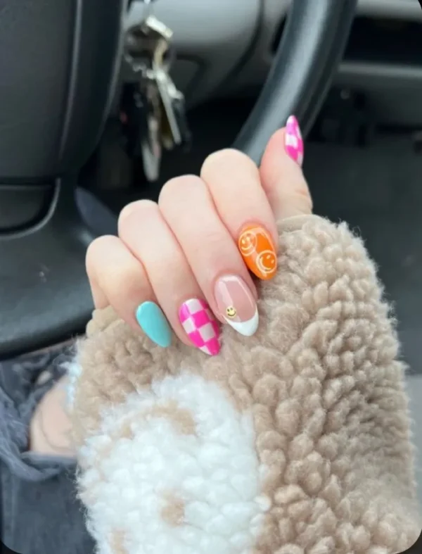 Summer funky nails