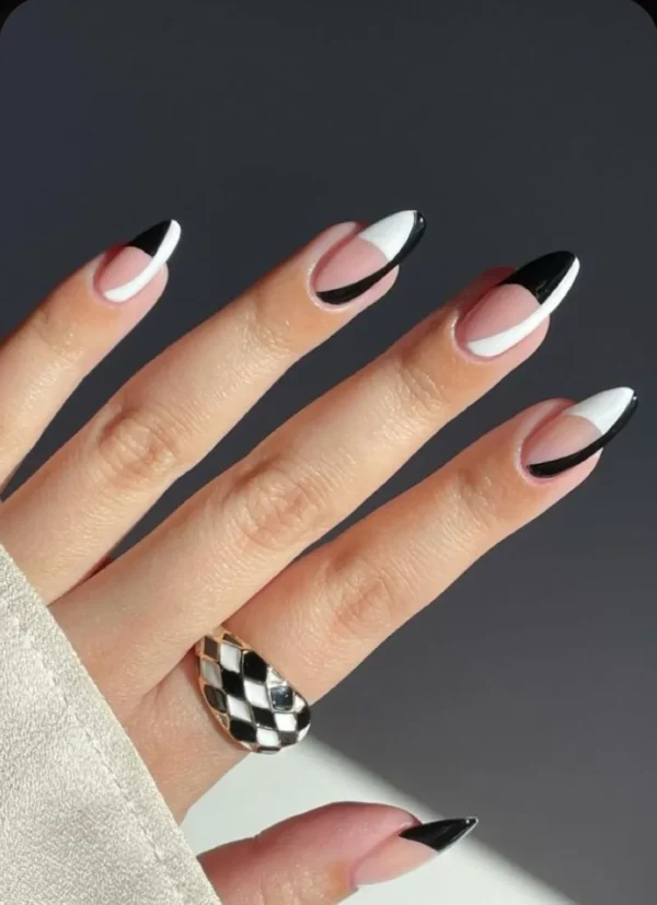 Black and white Nails by Milo Nails