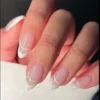 White Double Frenchies, Press on Nails by Milo Nails