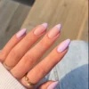 lavendar tips press ons nails/ Milo Nails