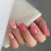 Pink and gold nails | Press on Nails